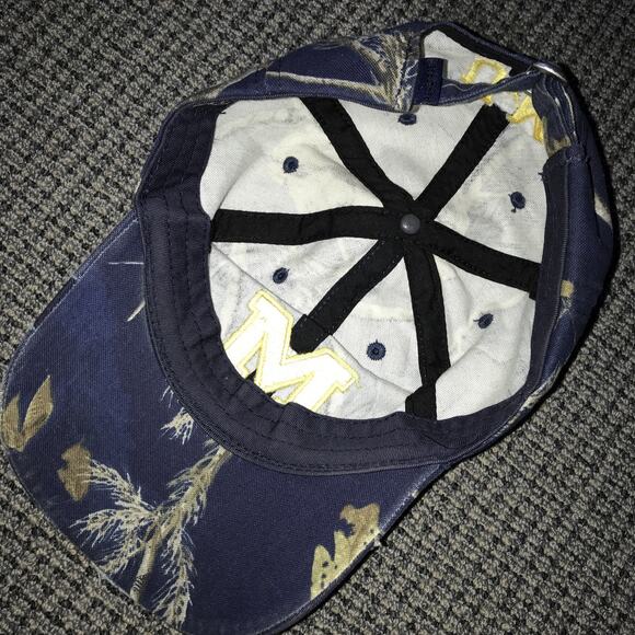 Michigan Wolverines Blue Camouflage Adjustable Hunting Hat By Signatures - Picture 4 of 4